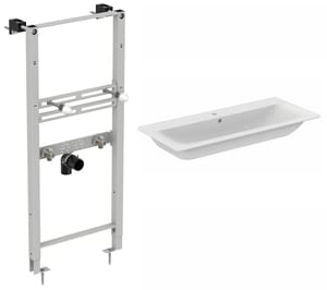 Инсталляция Ideal Standard ProSys + Умывальник Lux CONNECT AIR 1040х460х165 R010267+E027401