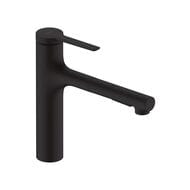 Смеситель Hansgrohe Zesis M33 2jet для кухни 160мм однорычажный, вытяжной душ, матов.черный 74801670