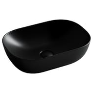 Раковина накладная Ceramicanova Element 455х325х135 прямоугольная, б/перелива, черный мат. CN6009MB