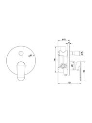 ��������� ��� �����/���� Aquatek ���� AQ1846CR ������������, 2 ������, �������������, ����: ����