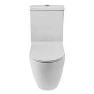 Унитаз-компакт BelBagno Amanda (385х620х845) горизонтальный выпуск, белый BB051CPR+BB051T