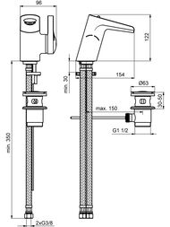 ��������� ��� ����������� Ideal Standard MELANGE B8630AA �������������, �������� ������, ��� ������
