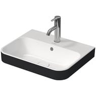 Раковина DURAVIT HAPPY D.2 PLUS 500х400 шлифованная, накладная, белый/антрацит матовый 2360506100
