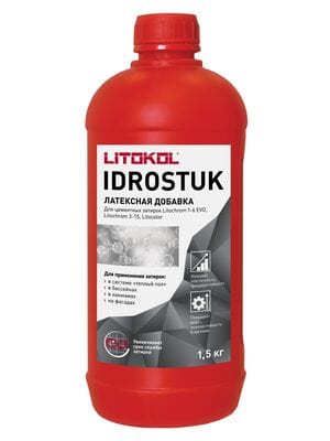 Латексная добавка для затирки LITOKOL IDROSTUK-м 1,5 кг