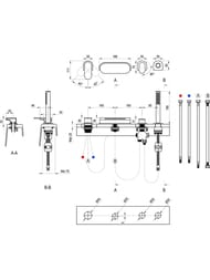 ��������� �� ���� ����� RAVAK Chrome CR 025.20BL �� 4 ���������, � ������� ������, ����: ������