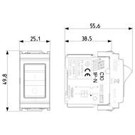 ����������� �������������� Vimar IDEA 1P+N C10 120-230V, ����� 16505.10