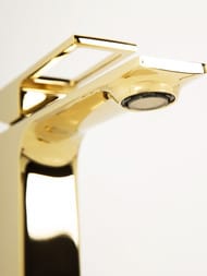 Смеситель на раковину BelBagno LUCE LUC-LVM-ORO однозахватный, с донным клапаном, золото — изображение 6