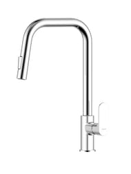 Смеситель Aquatek AQ1984CR АЛЬФА для кухни с вытяжным изливом — миниатюра 1