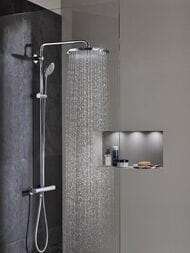 Душевая система Grohe Euphoria XXL 26075GN0 термостат, лейка 110 мм 3 режима, верхний душ 310 мм — изображение 2
