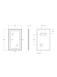  BelBagno Kraft (500x800x32) , .,  SPC-KRAFT-500-800-SENS-AL