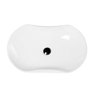 Раковина накладная BelBagno (660х410х120) овальная, без отверстия под смеситель, белая BB1334