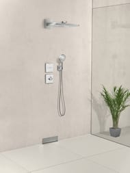 Верхний душ Hansgrohe Rainmaker Select 460 2jet (466х300) встраиваемый, хром/белый 24005400 — изображение 3