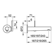��������� ��� �������� Keuco IXMO PURE 243 ��,������������,�������������,������ ���. 59516372101