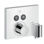 Смеситель Axor ShowerSelect 36712000 для душа встраиваемый, термостат, 2 потребителя, с держателем