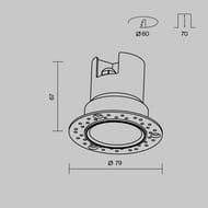 ���������� ���������� Maytoni Grit (����) O501DL-L5B3K, 3000� 5�� IP 65, ������