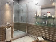 Дверь душевая GOOD DOOR BAS PANDORA DR-90-C-CH (90х185) распашная, профиль хром/стекло прозрачное