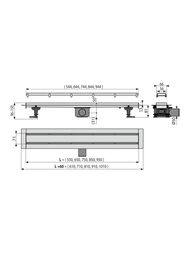������� ����� Alcaplast Fit and Go APZ13-DOUBLE9-650 � ������� L=650�� �=81�� ������������ �������