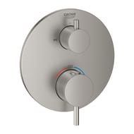 Смеситель Grohe Atrio 24138DC3 термостат для ванны на 2 положения, внешняя часть, сталь