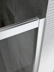 Душевой уголок ABBER Schwarzer Diamant AG30110H-S85 (1100х850х1950) стекло 6мм прозрачное/хром — изображение 6