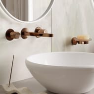 Смеситель WasserKRAFT Paar 8845 для раковины, двухзахватный, розовое золото
