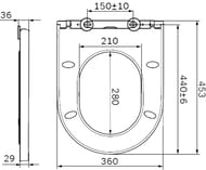Сиденье AM.PM Spirit 2.0 с микролифтом тонкое wrap over C707858WH