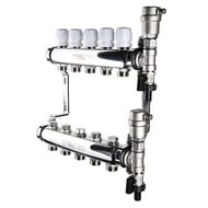 Коллекторная группа VALTEC  3 выхода, 1"х3/4" без расходомеров, нержавеющая сталь VTc.588.EMNX.0603