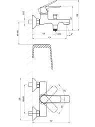 ��������� ��� �����/���� RAVAK Life LF 022.20BL ���������, �������������, ����� 179��, ����: ������