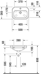 ���������� DURAVIT 1930 Series 500�365�195 � ���������� ��� ��������� � ��������� 0785500000