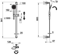 ������ ��� ���� Gessi Emporio 70 ��, ���� 47242.031