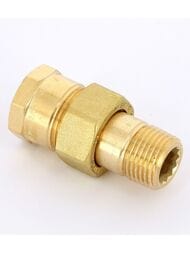 Соединение разъемное (американка) VIEGA 1/2"Нх1/2"В плоское уплотнение, бронза арт. 271 374