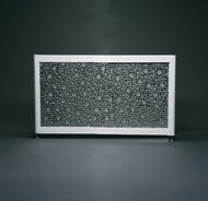 Экран под ванну боковой A-SCREEN Bubble silver 810х530 белый профиль