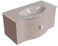 Раковина для тумбы Caprigo Ноктюрн (810x466) стеклянная, капучино OW15-1312-R019