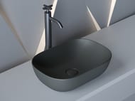 Раковина накладная Ceramicanova Element 455х325х135 прямоугольный,темный антрацит матовый CN6009MDH