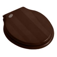 Сиденье для унитаза Simas LONDRA с микролифтом, орех/хром LO 008 Cr