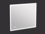 Зеркало Cersanit LED 011 design 800х700 с подсветкой, часы, металл. рамка KN-LU-LED011*80-d-Os — изображение 7