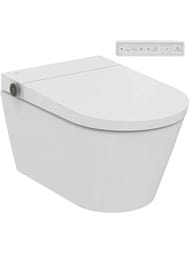 Унитаз подвесной Ideal Standard i life E 412х610х425 с крышкой-биде, белый K875501 — миниатюра 1