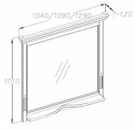 Зеркало Opadiris Риспекто 120 1290х100х1010 подвесное,без подсветки,орех антикварный 00-00007052