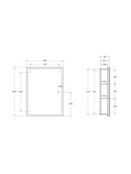 ���������� ���� BelBagno (500�155�800) ���������, ��������� ����������� SPC-GRT-600/800-1A-LED-TCH