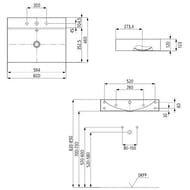 �������� ��������� Kaldewei SILENIO 3044 (600�460�120) � ���������� ��� ���������, �����