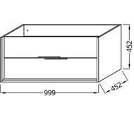����� ��� ���������� Jacob Delafon Vivienne 999�452�452 2 �����, ����� ������/��� �����, ����� ����