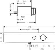 ��������� Hansgrohe ShowerTablet Select 24360700 ��� ����, ���������, ���������, ������� �����