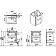 ����� � ��������� Vitra Root Classic 605�470�670 ���������, 2 �����, �����-����� ������� 68853