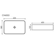 �������� ��������� Ceramicanova Element 605�380�122 �������������, ������ ������� CN6053MB