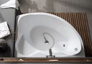 Ванна акриловая Aquanet JAMAICA 160х100 правая асимметричная, без гидромассажа, без обвязки 203987