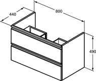 ����� ��� ���������� Ideal Standard TESI 800�490�440 ���������, ������ ������� T0051ZT