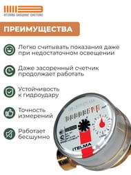 ������� Itelma ��� ������� ���� DN15 L=110, 1,5 �3/�, ��� ��������, WFW 20.D110-0-R-L-0-IP54