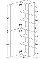 ����-������� Roca The Gap 1500, 345x250x1504��������� ��� A857427402