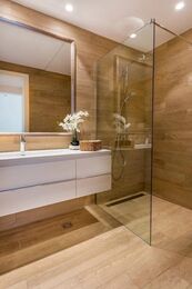 Душевое ограждение GOOD DOOR BAS WALK IN SP-120-C-CH (1200х1950) стекло прозрачное/профиль хром