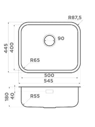  Omoikiri OMI 54-U/IF-IN (545445180)  ,   4993488