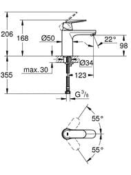 ��������� Grohe EuroSmart 23327000 ��� ����������� �� ���� ���������, ������������, ������� �����